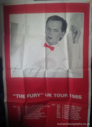 Gary Numan 1985 Fury Tour Poster